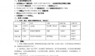 初三历史上册知识点 初三历史上册知识点